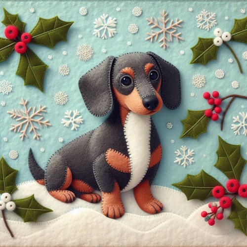 Single luxury dachshund - single,
