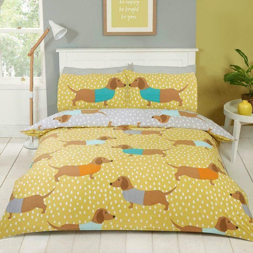 Dolly dachshund single duvet - dolly,