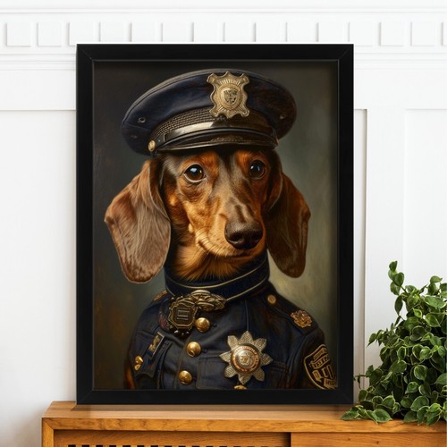 The policeman dachshund wall - dachshund,