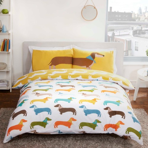 Dachshund sausage dog duvet - dachshund,