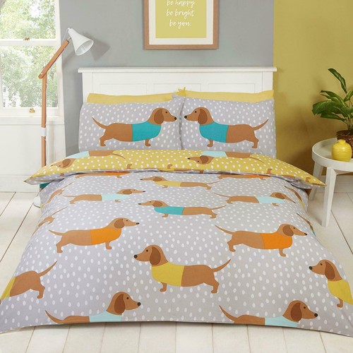Sausage dog single duvet - single,