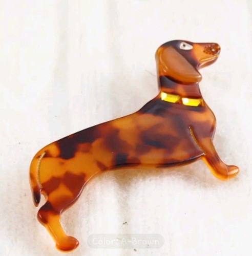 Single arcylic dachshund hair - single,