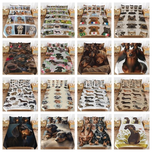 Dachshund dog duvet quilt - dog,
