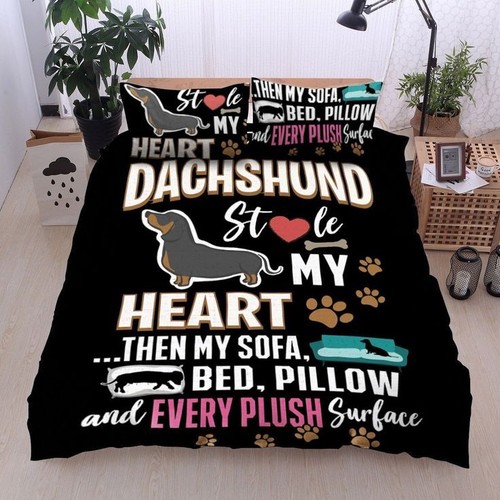 Dachshund quilt doona - dachshund, quilt/doona/duvet