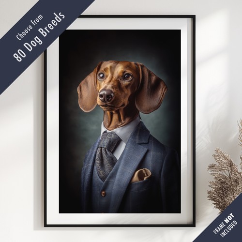 Smartly dressed dog portrait - smartly,