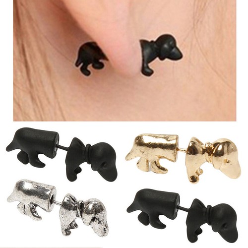 Sausage dog earring stud - dog,