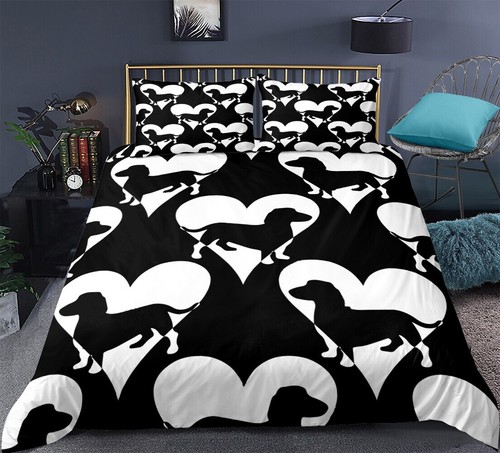 Dachshund sausage dog quilt - dachshund,
