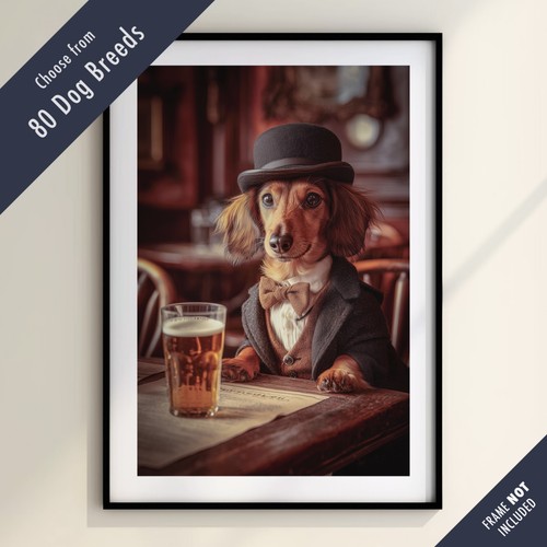 Funny dog drinking beer the - drinking,