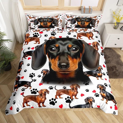 Cartoon dachshund quilt duvet - cartoon,