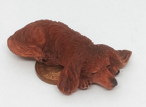 Dolls house dachshund dog - house,