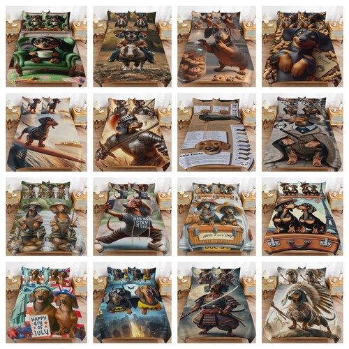 Dachshund dog duvet - dog, quilt