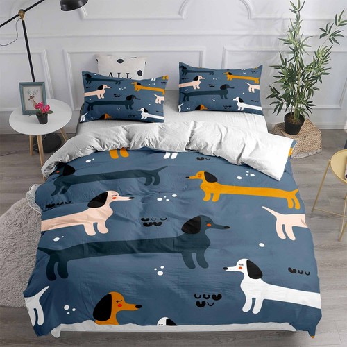 Cartoon dachshund dog blue - dachshund,