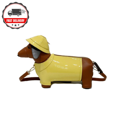 Cute dachshund dog crossbody - dachshund,