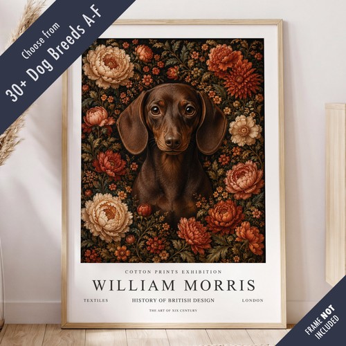 William morris style dog - morris,