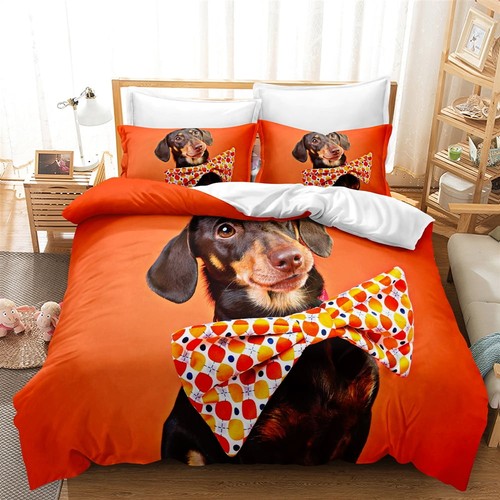 Dachshund quilt cover set - quilt,