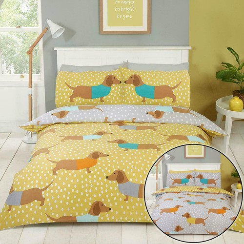 Dolly dachshund single duvet - dolly,